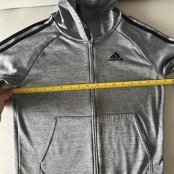 Adidas zip up hoodie size M 10/12 - Picture 5 of 8
